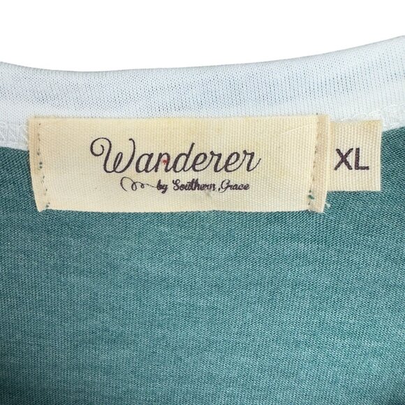 Southern Grace Wanderer Raglan Tee Adults XL "Play That Country Music" Graphic - Picture 5 of 10